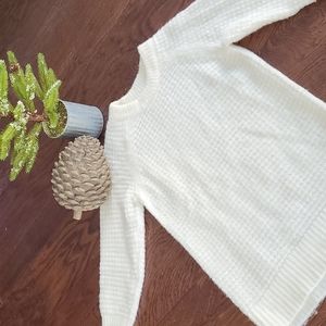 Lou & Grey White Oversized Cozy Sweater